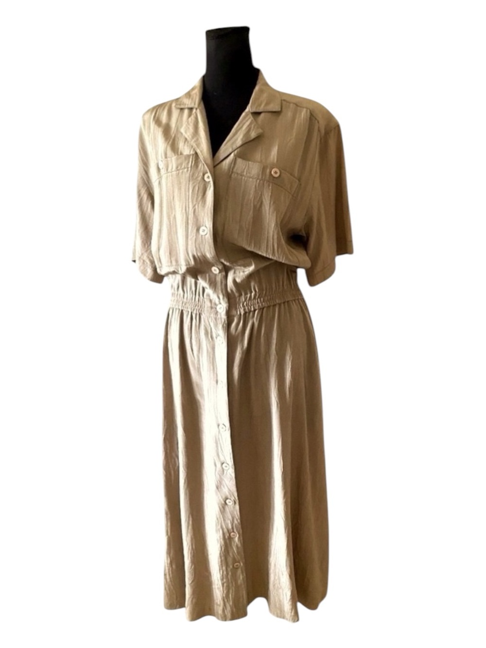 Vintage Regina Porter Button Down Shirt Dress